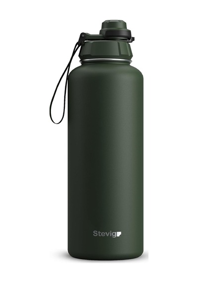 1 Hand Leak-proof Sızdırmaz Çelik Termos 1500 Mililitre Green St-252 Çok Renkli