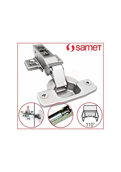 Samet Master Frenli Düz Menteşe Kapak Menteşesi