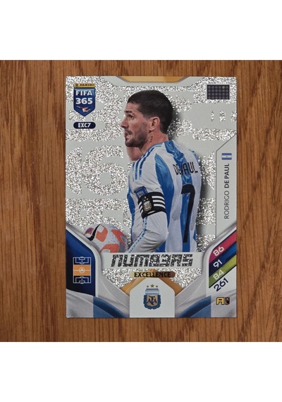 2026 Rodrigo De Paul Excellence Numbers Oyun Kartı Exc7