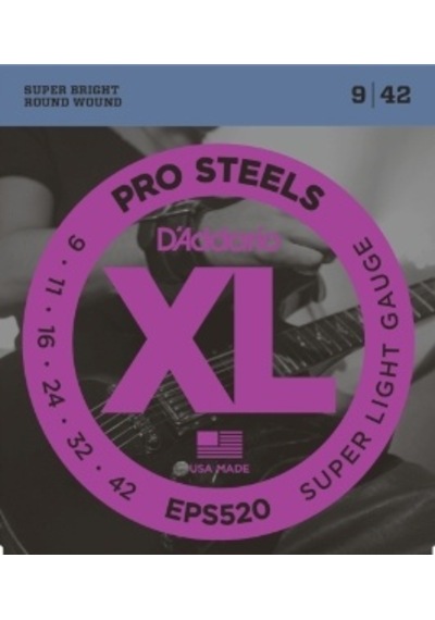 DADDARIO EPS520 ELEKTRO GİTAR TEL SETİ, XL, 9-42, LONG SCALE,