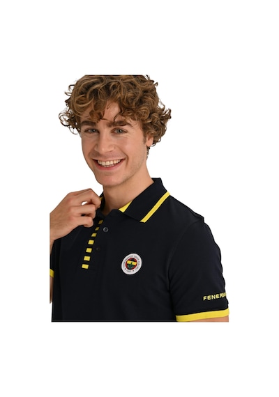 Fenerium Fenerbahçe Lisanslı Erkek Tribün Çubuklu Detaylı Polo T-shirt Uv Kutu Hediyeli Lacivert - Beyaz Fenerium Fenerbahçe Lisanslı Erkek Tribün Çubuklu Detaylı Polo T-shirt Uv Kutu Hediyeli Lacivert - Beyaz