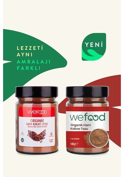 Wefood Organik Ham Kakao Tozu 140 gr.