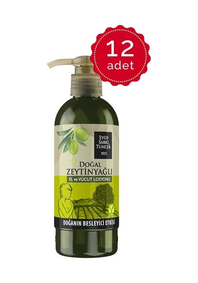 Eyüp Sabri Tuncer Doğal Zeytinyağlı El Ve Vücut Losyonu 12 x 250 ML