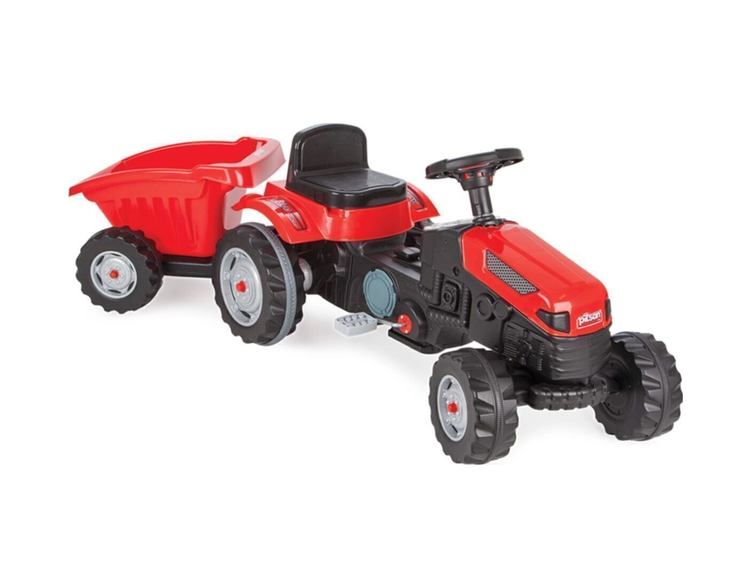 Actıve Römorklu Pedallı Traktör Kırmızı Red