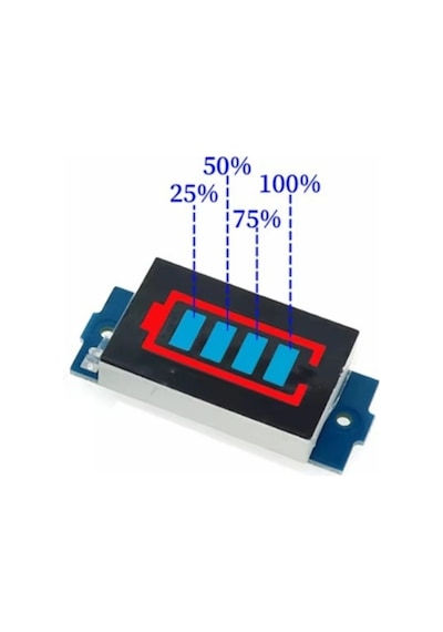 2s Lityum Batarya Kapasite Göstergesi Modülü 6.6v - 8.4v