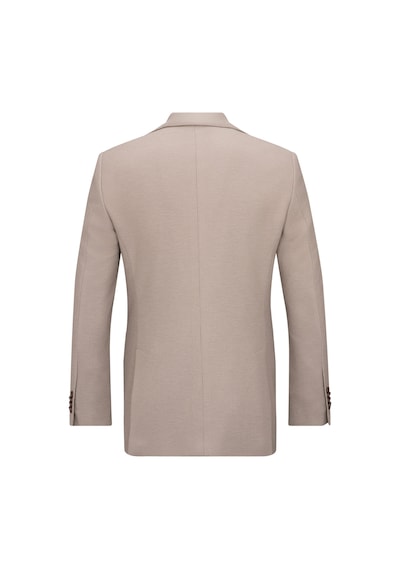 Hatemoğlu Bej Slim Fit Mono Yaka Klasik Ceket Bej