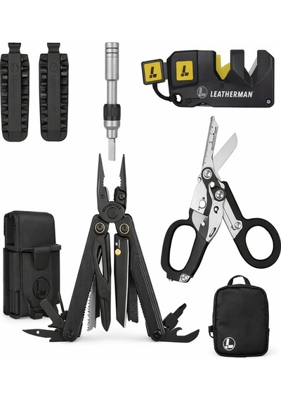Leatherman Kamp Wave Alpha Obsidian Survival Set Çok Renkli