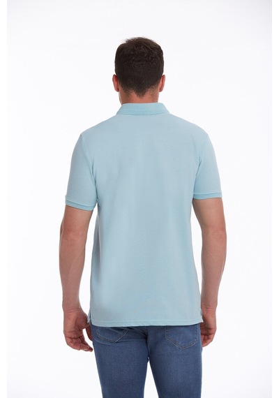 Hatemoğlu Regular Fit Pamuk Polo Yaka Erkek Tişört Açık Mavi Hatemoğlu Regular Fit Pamuk Polo Yaka Erkek Tişört Açık Mavi