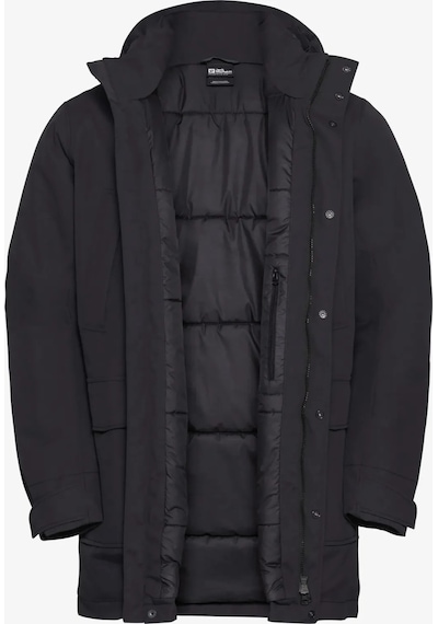 Jack Wolfskin Jack Wolfskın Canyon Shıeld Parka M Erkek Black Outdoor Ceketi A65119-6000 Siyah