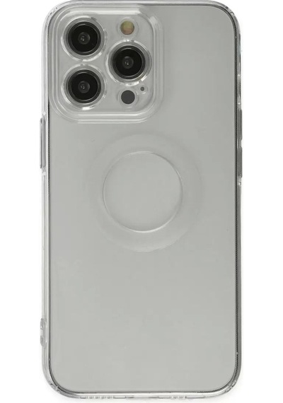 Apple İphone 13 Pro Kılıf Santa Lens Silikon - Şeffaf