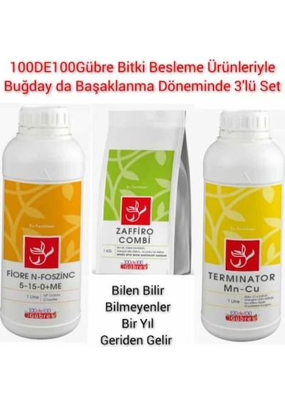 Buğday Gübreleme Seti Arpa Buğday Çavdar Sıvı Yaprak Gübresi