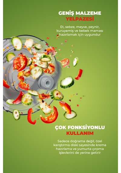 Pirantech YH-11 Cam Hazneli Rondo Dokunmatik Çalışma Paslanmaz Çelik Bıçak 2 Fonksiyonlu