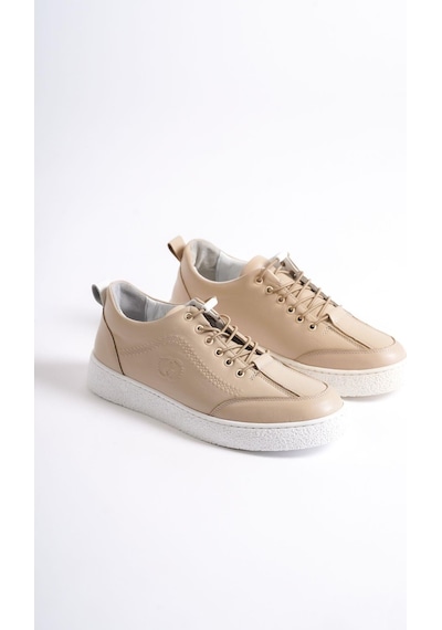 Mubiano Hakiki Deri 4500-bj Bej Erkek Spor Ayakkabı & Sneaker Bej
