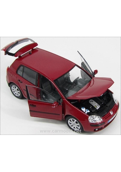 Welly Volkswagen Golf 5 1/18 Kırmızı Model Araba
