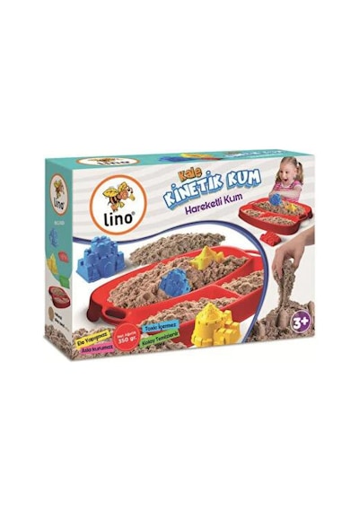 Lino Kinetik Kum Seti Kale Temalı 350gr Kum + Tepsi + 4 Kalıp Ln-551 Çok  Renkli