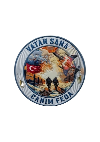 Seyhan Askeri Malzeme Vatan Sana Canım Feda Peç - Arma - Tpu Patch Karışık/çok Renkli Çok Renkli