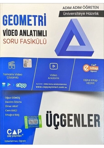 Geometri Üçgenler Konu Anlatımlı Soru Fasikülü -  Çap Yayınları