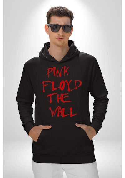Pink Floyd The Wall Kadın Erkek Siyah Kapüşonlu Sweatshirt Hoodie Siyah