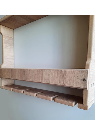 Ayrex Rustik Ahşap Şaraplık İcki Bar Standı Mutfak Stand