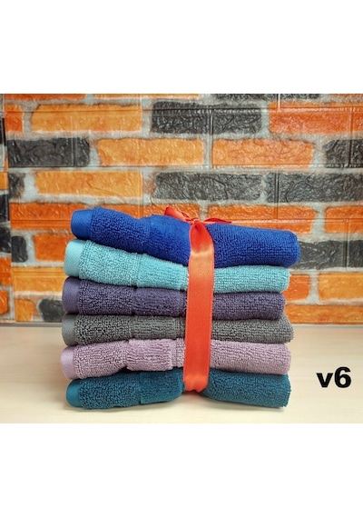Özdilek Svv Border -6 Lı- Kalın & Yumuşak Mutfak Havlusu 33x33 - V6 Turuncu