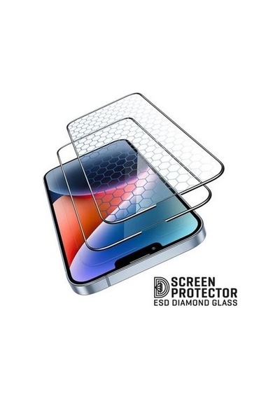 Vendas Apple iPhone 15 Uyumlu Plus Zore Rika Premium Temperli Cam Ekran Koruyucu