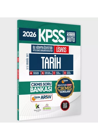 2026 FULL Lisans KPSS Kara Kutu ÖSYM Çıkmış Soru Bankası 5li Modül Set Son 15 Yıl(Sadece Lisans)