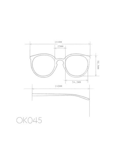 Okkia Berlino Unisex Güneş Gözlüğüsiyah / Lens : Siyah Gradyan Siyah
