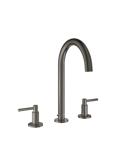 Grohe Atrio Üç Delikli Lavabo Bataryası 1/2" L-Boyut - 20649AL0 Siyah