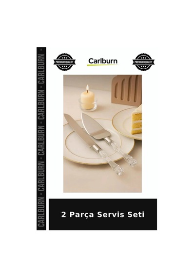 2 Parça Servis Seti Çeyizlik Set Görsel Sunum Pasta Takımı Diğer