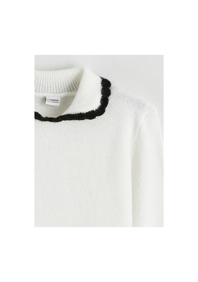 LC Waikiki Alıta Cıty Farkıyla Lcw Kids Ekru Polo Yaka Kız Çocuk Kazak Ekru - 925577801 Ekru LC Waikiki Alıta Cıty Farkıyla Lcw Kids Ekru Polo Yaka Kız Çocuk Kazak Ekru - 925577801 Ekru
