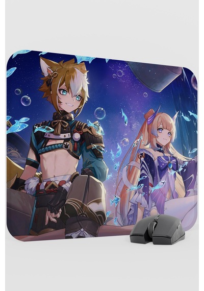 Gorou Genshin Impact Anime Oyuncu V1 - 48x40 Xl Gaming Mouse Pad Fare Altlığı