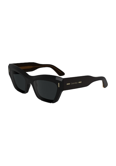 Calvin Klein Ck 24531s 001 53 Unisex Geometrik Siyah Kemik Güneş Gözlüğü Siyah