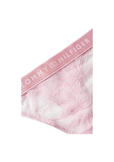 Tommy Hilfiger Kadın Pembe Dantelli Tanga-14676