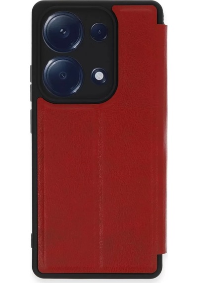 Newface Xiaomi Redmi Note 13 Pro 4g Kılıf Flip Cover - Kırmızı Resimdeki