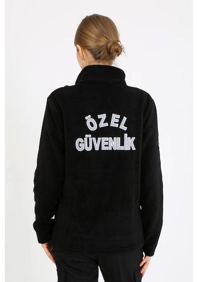 Özel Güvenlik Nakışlı Polar Mont Unisex Kalıptır Siyah