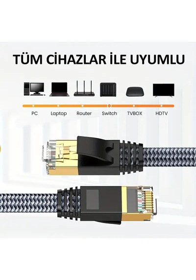 Cat7 2 Metre Patch Kablo Stp Ethernet Kablosu
