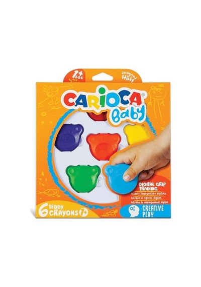 Teddy Bebek Crayons 6'li +1 Yaş 103 Ivory
