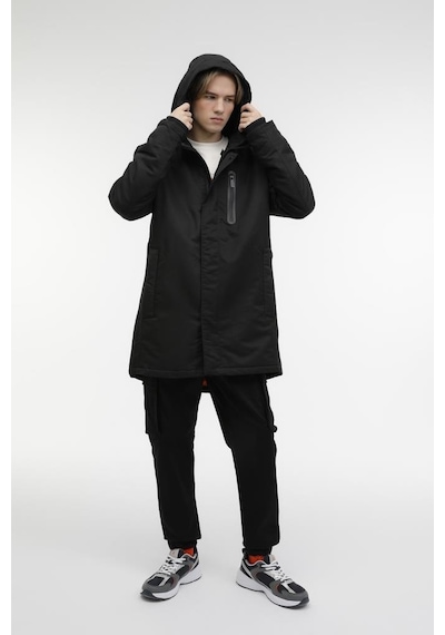 Lumberjack Ml Penguen Coat 3Pr Erkek Mont Siyah S-Xxl 001