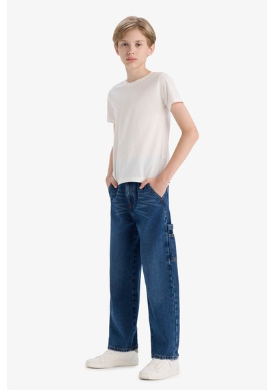 Defacto Mavi Erkek Çocuk Jean Pantolon F0457a8/nm28 Mavi