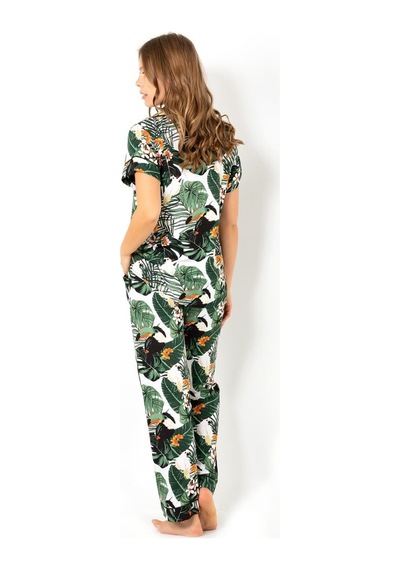 Doremi Ivied Kısa Kollu Bayan Pijama Takımı Çok Renkli