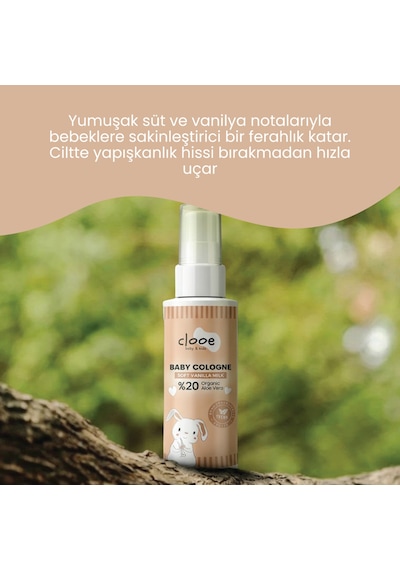 Hassas Ciltlere Özel Organik Aloe Vera Özlü Süt Ve Vanilya Kokulu Soft Vanilla Milk Bebek Kolonyası Çanta Boyu Dörtlü Ekonomik Paket