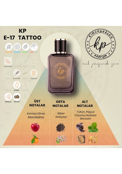 Kimyagerden E-17 Erkek Parfüm EDP 50 ML