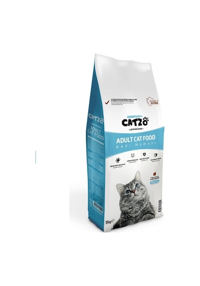 Catzo Premium Somonlu Yetişkin Kedi Maması 15 KG