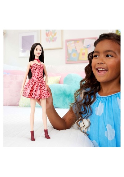 Barbie Büyüleyici Parti Bebekleri Pembe Leopar Elbise Fbr37-jjn59