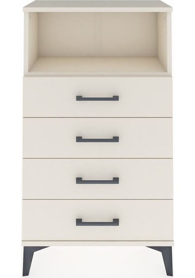Arges Komodin Tek Raflı 4 Çekmeceli 60x30x106 Aytaşı-aytaşı Aytaşı