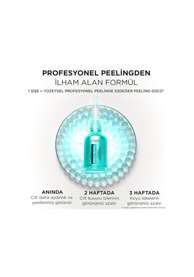 L'oreal Paris Bright Reveal Koyu Lekelere Karşı Yenileyici Peeling Serum,%25 Aha, Bha, Pha İçerikli 25 Ml