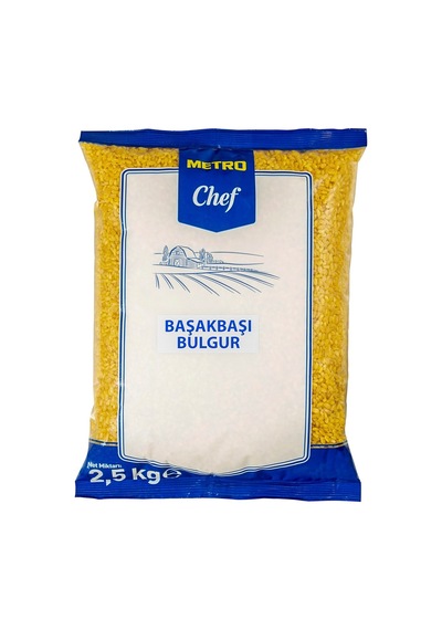 Metro Chef Başakbaşı Bulgur 2,5 Kg Pilavlık Sert Durum Buğdayı Tarı