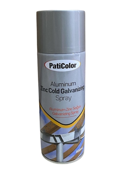 Paticolor Aluminyum Çinko Sprey 400ml Zinc Cold Galvanizing Alüminyum