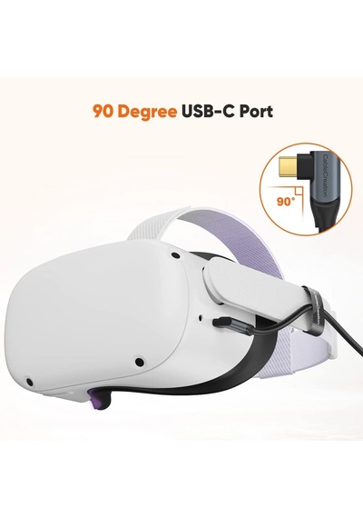 5 Gbps Type-c Vr Data Şarj Kablosu Oculus Quest 2 İçin Link Cable 90 Type-c Uç Usb 3.2 Kablo 5 Standart