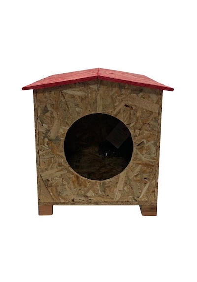 Reyo Kedi Evi Dış Ortam Uygun Ahşap Kedi Evi Osb 39 x 37 x 34 CM CAT08